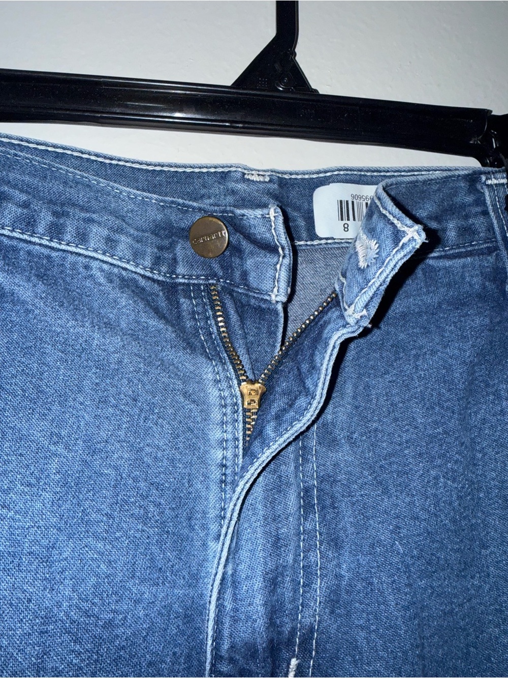 Mens Cartheart Classic Straight-Leg Blue Jeans - Picture 2 of 6